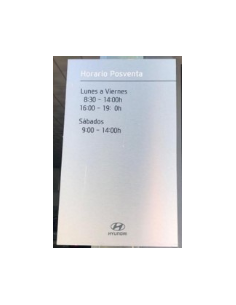 Horario Postventa