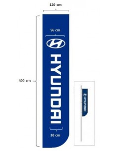 Bandera de Tela de 4m x 1,20m